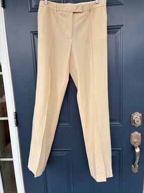 Calvin Klein neutral straight leg  Women's Wool Trousers New with Tags Size 10